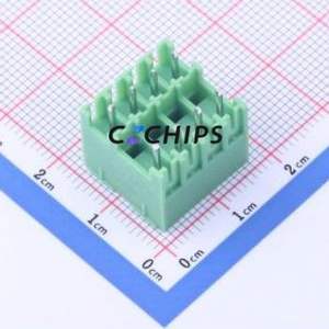 KF2EDGKVH-3.81-2*4P Plug-in Terminal Block Through hole,P=3.81mm Connector Board-to-Board / Socket - Closed 2x4P 3.81mm Green - Product Image 2