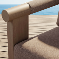 Modernes Luxus-Aluminium-Outdoor-Sofa-Set 4-teilig Komfortabel Wetterbeständig für Hotel Wohnzimmer & Innenhof-Nutzung