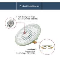 Iluminación LED RGB de 9W IP65 para Piscinas, Fabricada en China, AC/DC 12V, Empotrable, Blanco Cálido/Blanco Frío, para Uso en Interiores y Exteriores