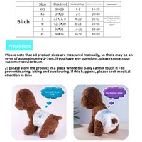 Couches absorbantes multi-plis respirantes non tissées SAP pour chiens mâles de petite race (Poodles) – Coussinets d'incontinence
