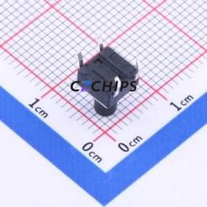K2-6639DP-J3SW-04 Tactile Switch Through hole Component (THT)-4P,6x6mm Switch 1.8N Through Hole 6mm 6mm - Product Image 2