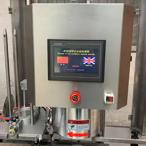 Factory Direct Sale Automatic Vacuum Pineapple Syrup Can Sealing Machine With Nitrogen Gas Filling Flush
