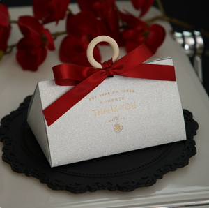Caja <span class=keywords><strong>de</strong></span> Regalo Pequeña con Logotipo Estampado en Caliente, en Morado, Verde y Rojo, <span class=keywords><strong>para</strong></span> Dulces, Chocolates y Cintas, Ideal <span class=keywords><strong>para</strong></span> Bodas y Fiestas - Product Image 1