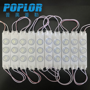 โมดูลไฟ LED Poplor 3030 3 ดวง 220V กันน้ำ สีแดง สำหรับไฟป้าย - Product Image 1