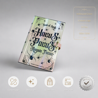 Boîte en carton rigide magnétique personnalisée en forme de livre avec miroir intégré et doublure en éponge pour palette de fards à paupières et blush, emballage cosmétique