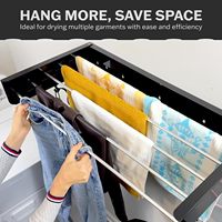 Séchoir à linge pliable multifonctionnel et peu encombrant