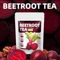 Op maat gemaakte Private Label Rode Biet Thee Lage MOQ Fabrieksprijs Rode Biet Poeder Sachets 3g*20 zakjes Gezonde Kruiden Fruitthee