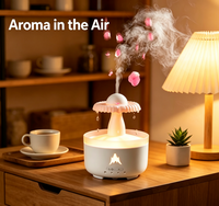 Diffuseur d'arômes en cascade à effet pluie, humidificateur ultrasonique avec veilleuse LED, pour la maison et le bureau, livraison directe d'usine
