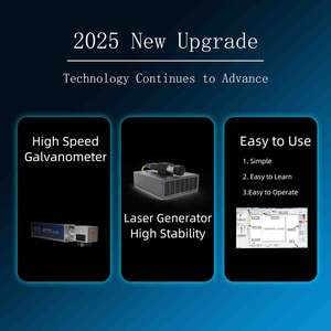 20w金属制造车间防尘设计落地式光纤激光打标机 - Product Image 5