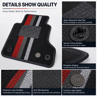 Tapis de sol 3D TPE sur mesure, durables, à rebord haut, antidérapants, doublures automobiles OEM, vente en gros pour Chevrolet Silverado 2019-2024+