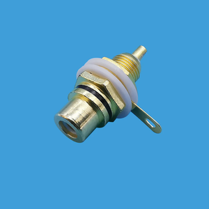 Prise RCA <span class=keywords><strong>femelle</strong></span> plaquée or prise audio prise amplificateur montage sur panneau châssis connecteur Phono avec écrou tasse à <span class=keywords><strong>souder</strong></span> - Product Image 3