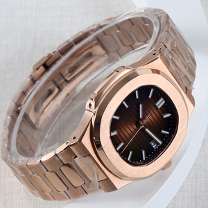 40Mm Biểu Tượng Tùy Chỉnh Đồng Hồ Tự Động Phong Trào Nh35 Đồng Hồ Cơ Khí Rose Gold Đồng Hồ Nam Dây Đeo Sang Trọng Nh35 Quay Số 3Bar Không Thấm Nước - Product Image 3
