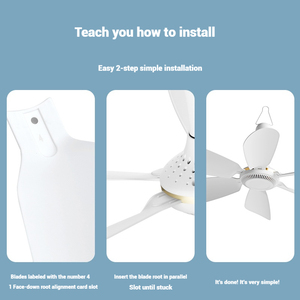 שקט 6-להב usb & מאוורר תקרה חיצוני נשלט מרחוק עבור האוורור מיטת האוורור בית קמפינג שימוש מקור כוח חשמלי - Product Image 6
