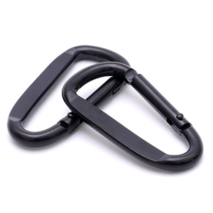 Moschettone Rettangolare Nero Opaco Personalizzato in Lega di Alluminio di Alta Qualità per Escursionismo e Arrampicata - Product Image 6