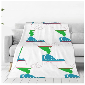 Bestseller Usbekistan Decke Wurfdecke für Alle Jahreszeiten Flanelldecken Vollgröße Sofa-Bettdecken für Sofa Bett Kino - Product Image 6