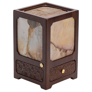 Lámpara de Mesa Rectangular de Estilo Chino con Luz Ambiental de Roca, para Ceremonia del Té, Decoración del Hogar, Origen Dehua - Product Image 5