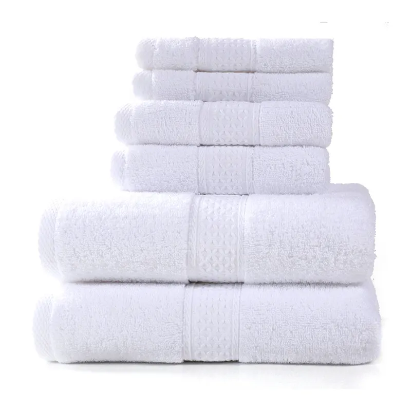 Wholesalers premium gentle 3 pieces 6 pcs 100 cotton face cloth bathroom hotel bathing towel set