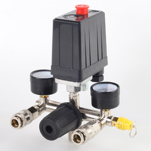Régulateur de pression d'air automatique 1/4 pouce avec manomètres pour compresseur d'air - Product Image 1