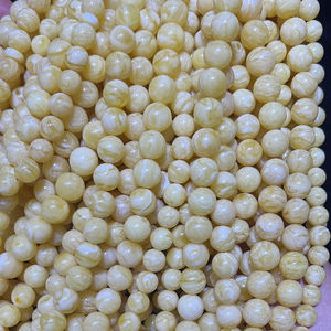 La pietra ambrata russa naturale è realizzata con una struttura in pelle di tigre bianca di alta qualità opaca e perline di preghiera musulmane complete da 10-14mm - Product Image 5