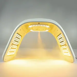 منتجات العلاج بالضوء LED للعناية بالبشرة من 7 ألوان قناع وجه بخاخ نانو مضيء بإضاءة حمراء ماكينة PDT لعلاج بالضوء