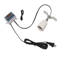Douille de lampe E27 à contrôle de température numérique avec thermostat, diverses prises, produits adaptés aux animaux de compagnie pour l'élevage des poulets