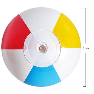 Pallone da Spiaggia Gonfiabile 51 Cm Colori Giallo Rosso Blu Giochi da Spiaggia - Product Image 2