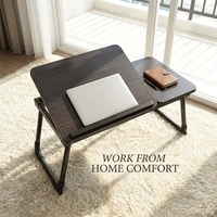 Bureau portable pliable et extensible en plastique pour ordinateur portable, table d'étude pour lit, support d'ordinateur, bureau à domicile, hauteur réglable, amovible, Shaohua