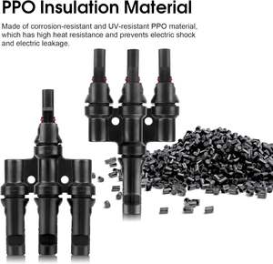 Connecteur de branche solaire 1 à 3 mâle/femelle, connecteurs de câbles solaires photovoltaïques FFFM+<span class=keywords><strong>MMMF</strong></span> IP67 30A 1000V, connecteur de panneau solaire - Product Image 5