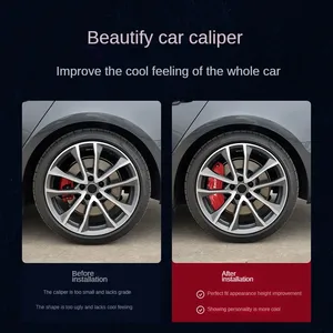 Cache-étrier de frein en aluminium pour <span class=keywords><strong>Renault</strong></span>, avant et arrière, compatible <span class=keywords><strong>Alpine</strong></span> A110 GT Laguna Kadjar Koleos Duster Megane 2 3 Logan - Product Image 2