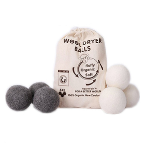 Bolas <span class=keywords><strong>de</strong></span> secador <span class=keywords><strong>de</strong></span> lana, paquete <span class=keywords><strong>de</strong></span> 6 bolas hechas a mano con lana 100% orgánica Premium <span class=keywords><strong>de</strong></span> Nueva Zelanda - Product Image 2
