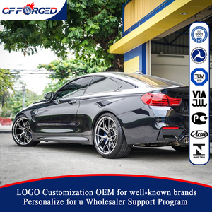 Cerchi in Lega di Alluminio Forgiati CF Custom 18 19 20 21 22 23 24 Pollici 5x120 per BMW M4 M3 F80 F82, Argento con Finitura Lavorata, Design a <span class=keywords><strong>Y</strong></span> - Product Image 4