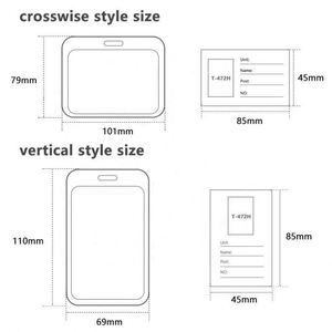 Porta Tarjetas de Identificación de Plástico Duro Transparente de Alta Calidad con Cordón para Comidas Escolares - Product Image 3