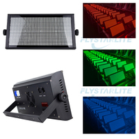 FLYSTARLITE Lumière stroboscopique à LED RGB à 112 segments 120W, activée par le son, contrôle DMX512 pour discothèques