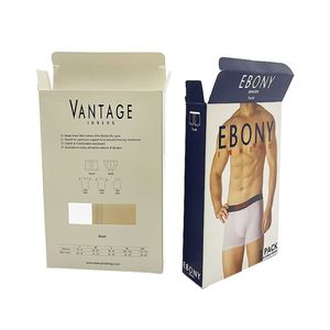 FX Customized Printing Recoverable Packaging Box for Disposable Underwear Scarves with Film Coating Clothing Packaging Gift Box - Product Image 1
