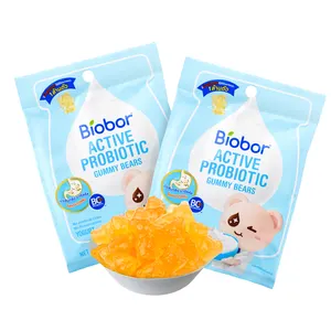 Chất lượng tốt biopor nhỏ đóng gói 23g BC30 hoạt động Probiotic Chewy sữa chua mềm Kẹo gummy Gấu