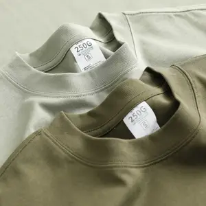 Sweat-shirt en tissu de coton de polyester de logo imprimable personnalisé hommes t-shirts nouveau style de coton surdimensionné Supima coton hommes