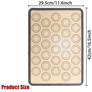 Custom Printed Non-Stick Silicone Macaron Baking Mat EU Standard Pastry Mat <b>Kitchen</b> Cooking Tool Silicone Macaron Bakmat - Product Image 2