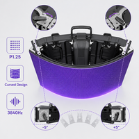 Écran LED de location intérieur P1.25 couleur pleine résolution, taux de rafraîchissement élevé 3840Hz, écran LED de scène incurvé pour événements, concerts et spectacles en direct