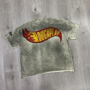 Camiseta de Punto 100% Algodón RoughPlay Madness, Camiseta de Manga Corta de Verano Vintage de Moda Urbana Estadounidense - Product Image 2