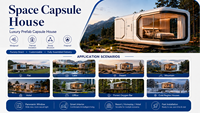Maison Capsule Spatiale Modulaire Préfabriquée pour Complexes Hôteliers et Locations de Vacances – Approvisionnement Direct Usine
