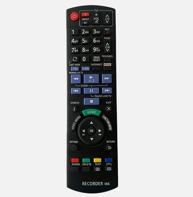 RCU Customized Control Unit New Arrival N2QAYB001076 for Panasonic TV Remote Control Universal DVD BluRay Recorder Control