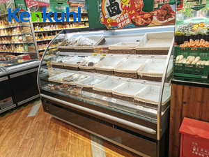 Kenkuhl Remote Semi Vertical Multi deck Display offene Getränke Obst Milch kuchen Lebensmittel Lebensmittel Vitrine Chiller Supermarkt - Product Image 2