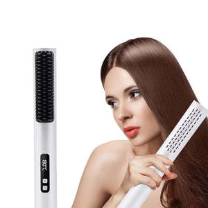 Plancha de pelo a vapor, cepillo secador de pelo, peine calefactor de aire caliente, cepillo alisador de pelo, peine, belleza multifunción - Product Image 1