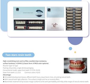 Dents en Résine Acrylique FEO d'Usine CE ISO avec Prothèse Dentaire Synthétique Différentes Couleurs de A1 à D4 - Product Image 5