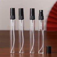 2ml 3ml 5ml 10ml Mini flacon pulvérisateur vide clair en verre brume fine rechargeable Mini flacon de parfum atomiseur de parfum
