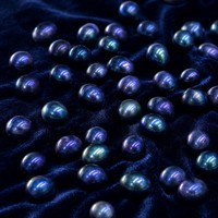 Perles de culture d'eau douce bleues naturelles 8-9mm ovales, haute brillance, en vrac, pour bijoux DIY, qualité A Chine, forme riz