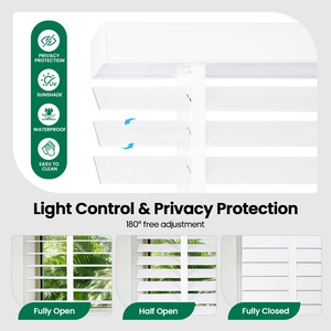 Persianas Enrollables de Madera Maciza Motorizadas con Bloqueo Eléctrico Personalizadas, Compatibles con Zigbee, Alexa, Tuya, Google, Matter y Bluetooth, para Interiores - Product Image 2