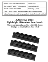 Kit de 1800 fibres optiques LED 16W de haute qualité pour plafond de voiture, éclairage universel scintillant effet ciel étoilé
