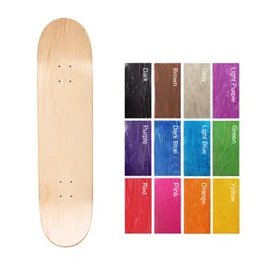 Baralho de skate profissional, baralho de skate branco com 7 camadas