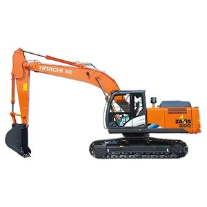 Pelle Hitachi ZX200 <span class=keywords><strong>d</strong></span>'<span class=keywords><strong>occasion</strong></span> <span class=keywords><strong>d</strong></span>'origine japonaise pour le génie <span class=keywords><strong>civil</strong></span>, poids en ordre <span class=keywords><strong>de</strong></span> marche <span class=keywords><strong>de</strong></span> 20 tonnes, moteur Isuzu avec boîte <span class=keywords><strong>de</strong></span> vitesses incluse - Product Image 1